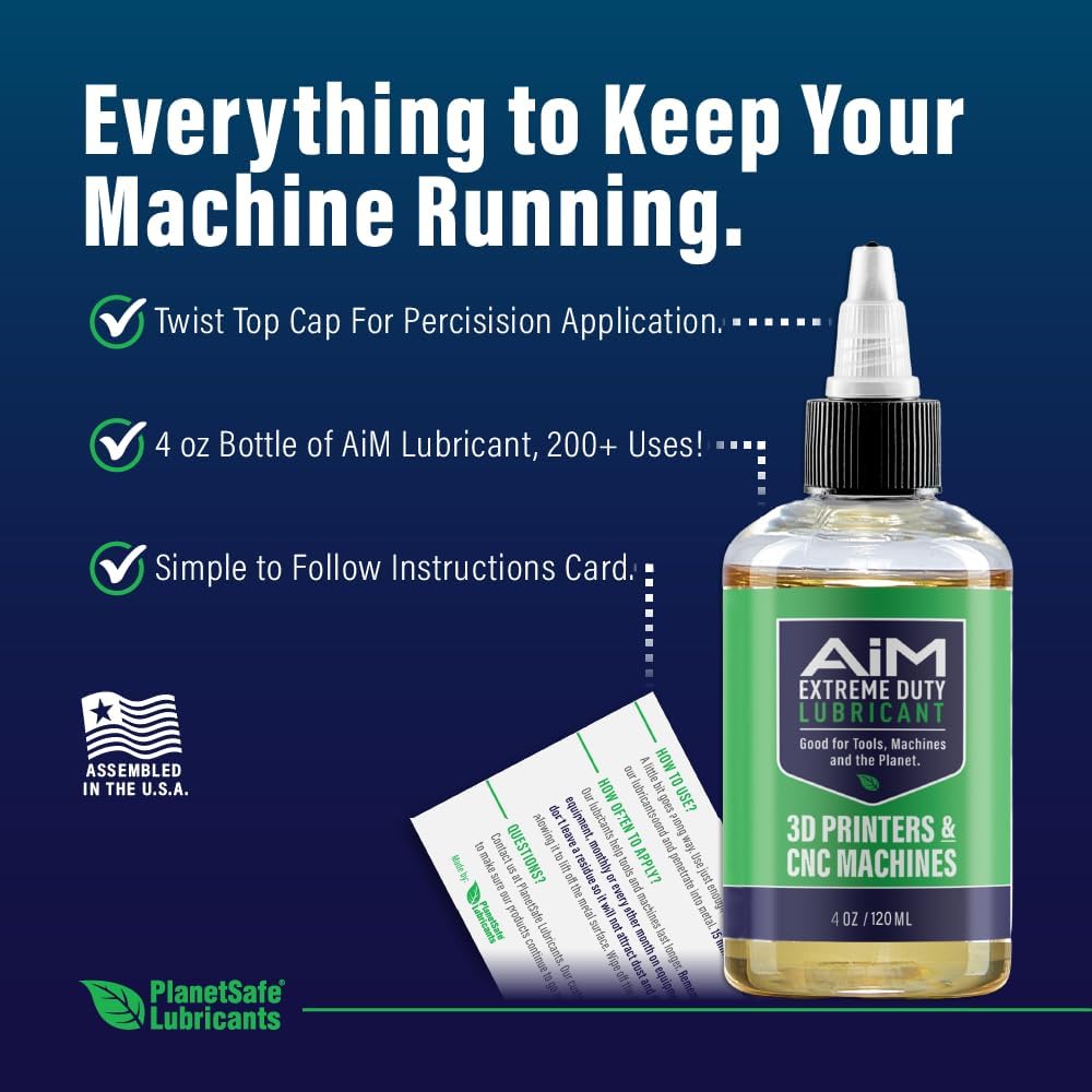 PlanetSafe Lubricants AiM 3D Printer & CNC Machine Grease, 4 oz