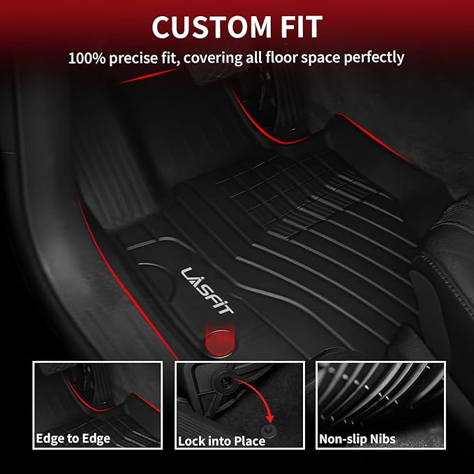 LASFIT Floor Mats for Mercedes Benz GLE SUV 2020-2026 350/450 / 450e / 580/53
