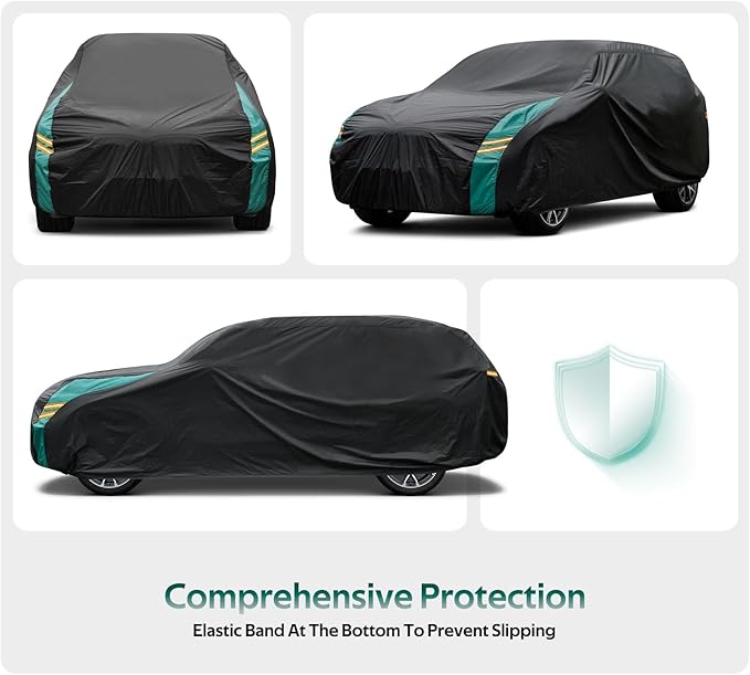 Compact SUV Car Cover Waterproof All Weather, Universal Fit