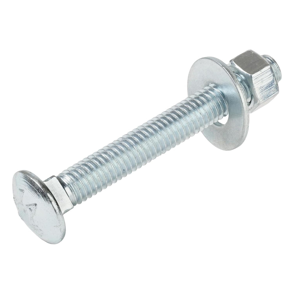 3/8" x 2-1/2" (50 Pack) Zinc Carriage Bolt Kit, Grade 307A by Maker...