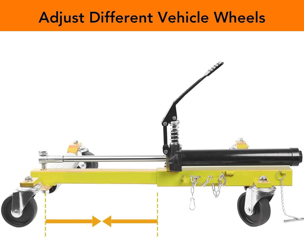 PioneerWorks Car Wheel Dolly Jack Set of 2, 1500 LBS Capacity Hydraulic Car D...
