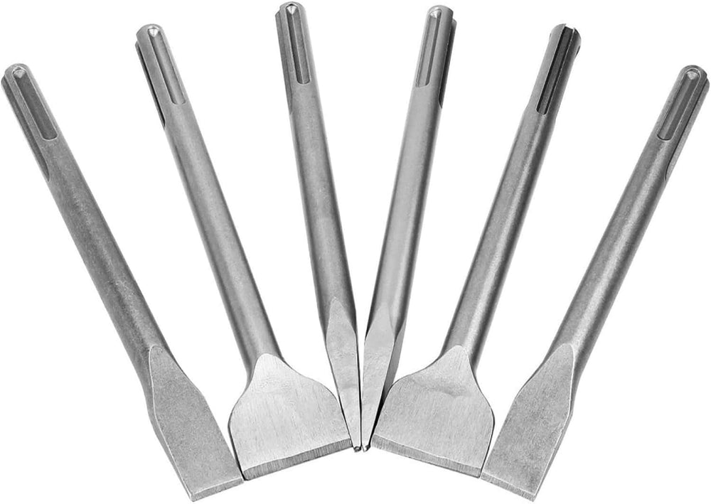 APACALI 6 Piece SDS Max Chisel Bit Set, 11 Inch Rotary Hammer Chisel Bits for...