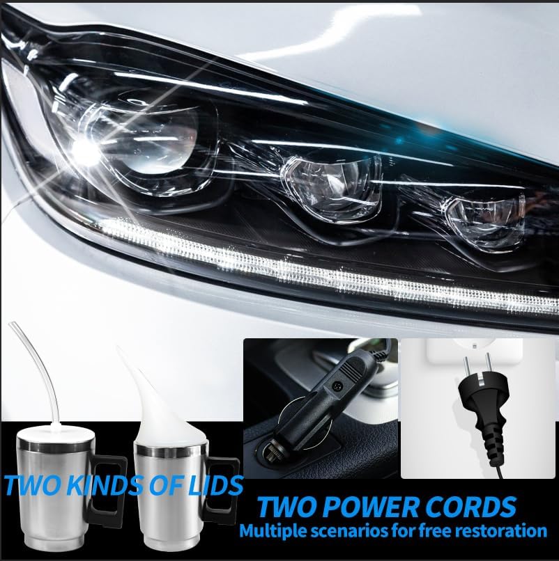 Headlight Restoration Kit, 800g Vapor Headlight Restoration Kit, Head Light L...
