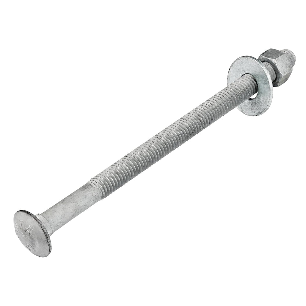 5/8" x 8" (25 pk) Hot Dip Galvanized 307A Carriage Bolt, Washer, Nu...