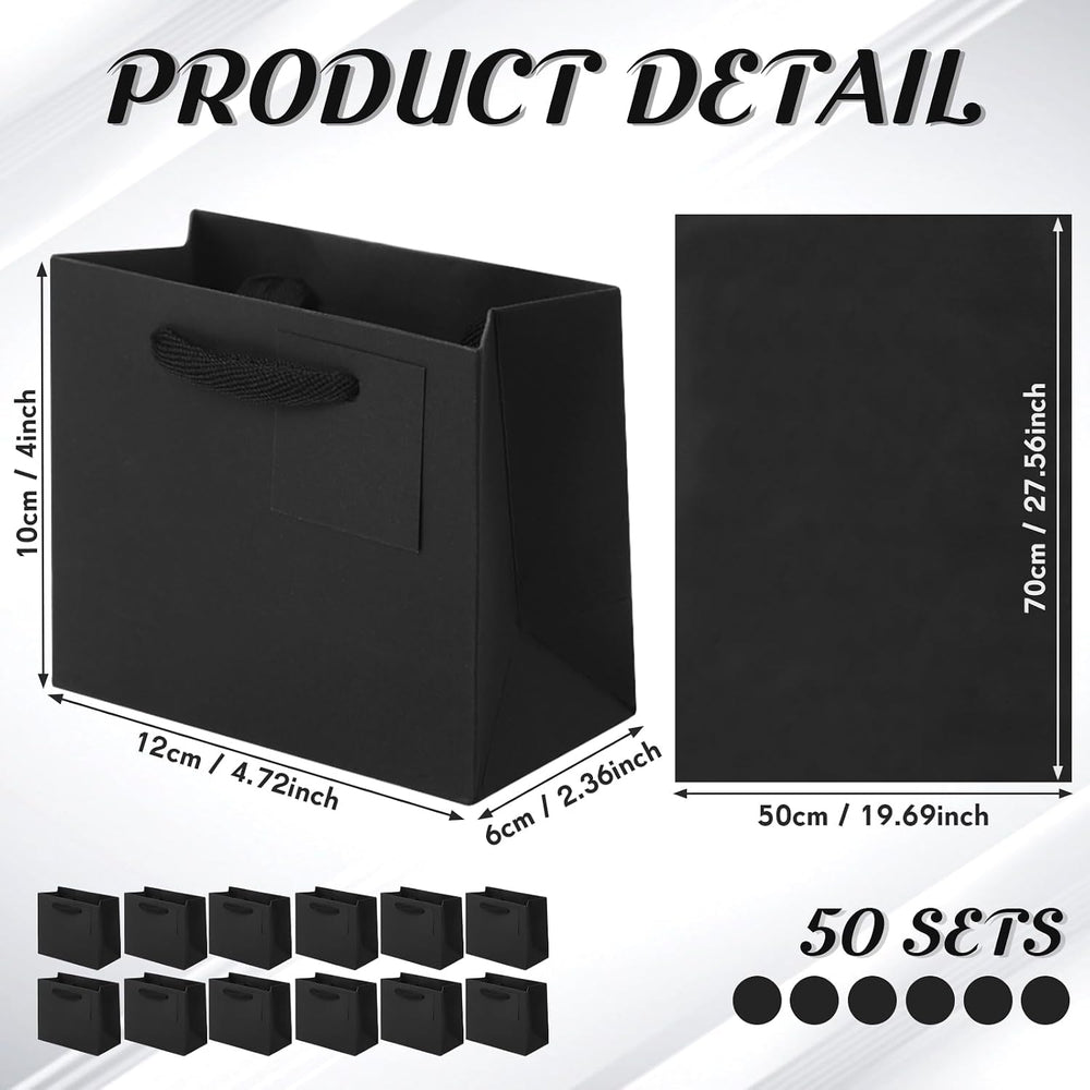 Qilery 50 Pcs Halloween Paper Gift Bag