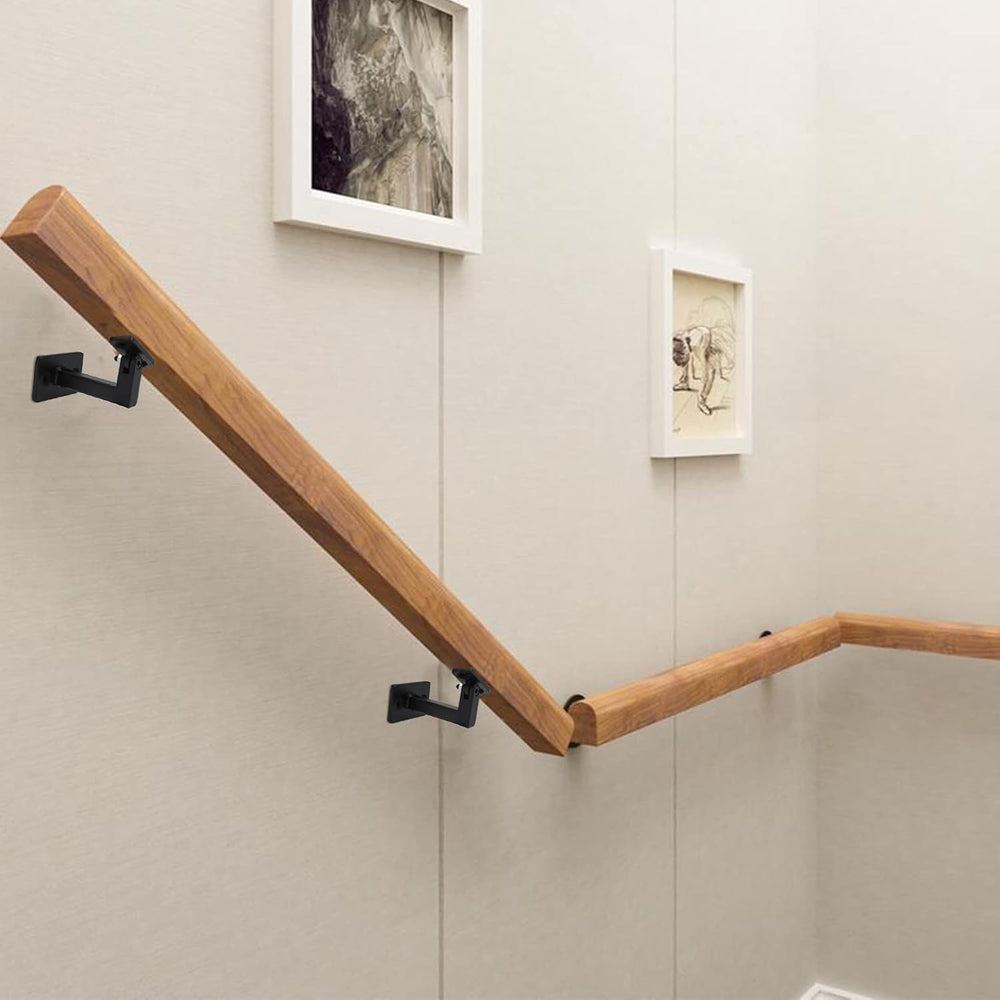 RealPlus Swivel Handrail Brackets Heavy Duty Adjustable Square Hand Rail Brac...