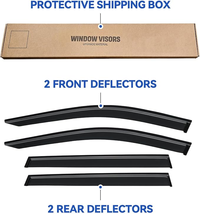 Window Visors Rain Guards Shield