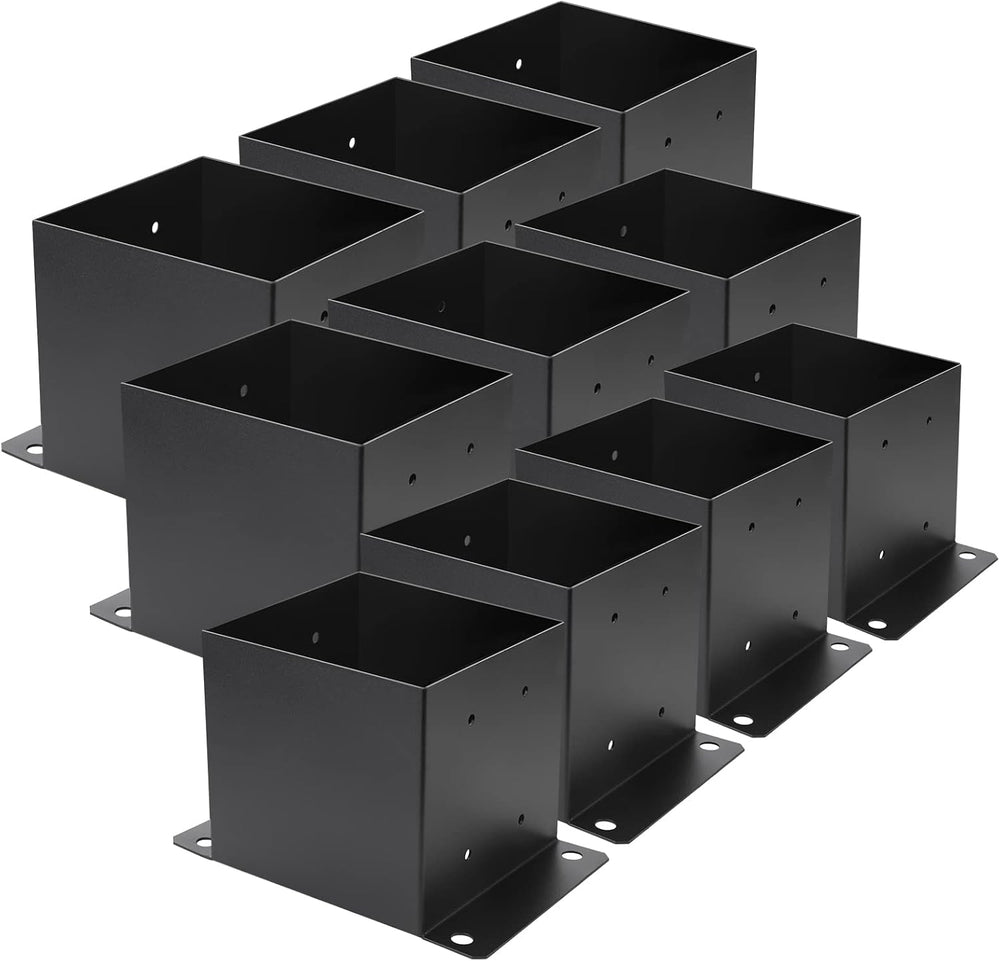 6X 6 Post Base 10 PCS,Inner Size 5.6"x5.6"Deck Post Base,Heavy Duty...
