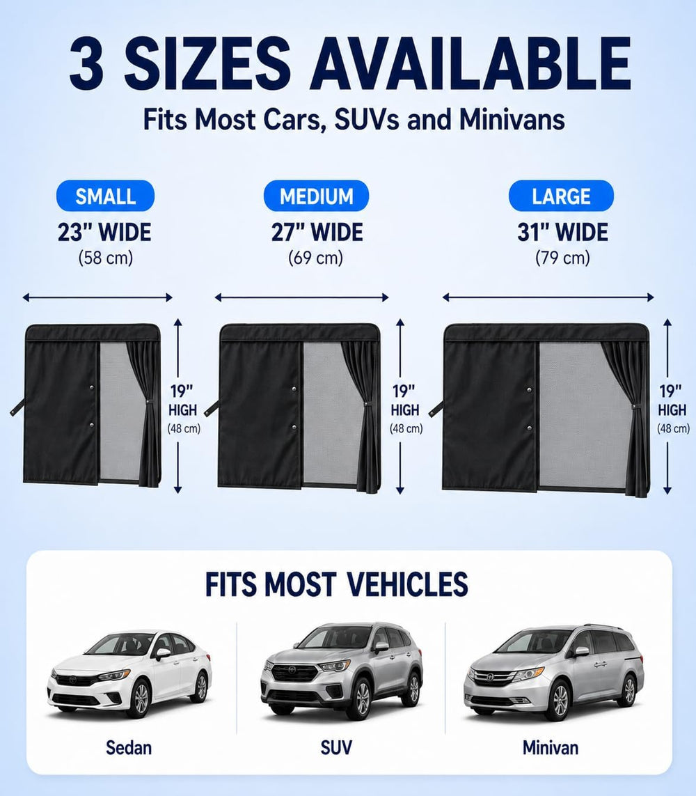 Nmoiss [2026 Upgraded] Car Window Shades for Baby [Blocks 100% UV & Harsh...