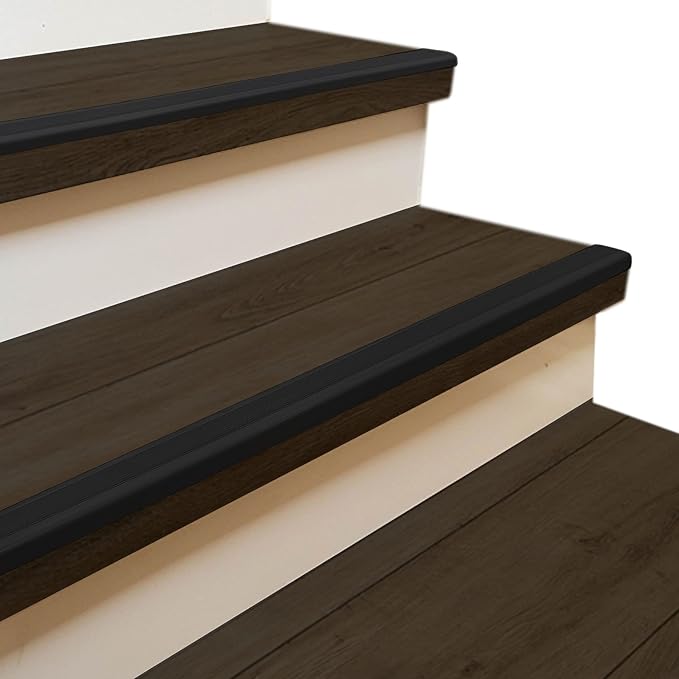 Rubber Bond Stair Edge Protector 36x2x1 inch Anti-Slip Stair Corner Trim Rubb...
