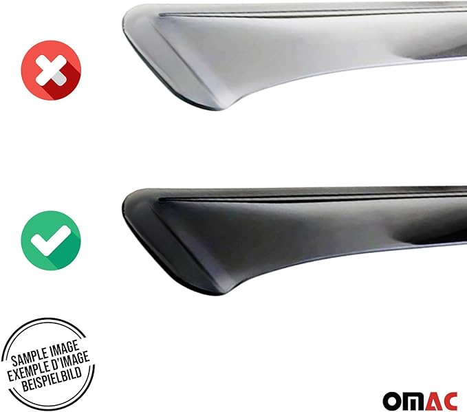 OMAC Window Visor Vent Rain Deflector (4 Pcs)