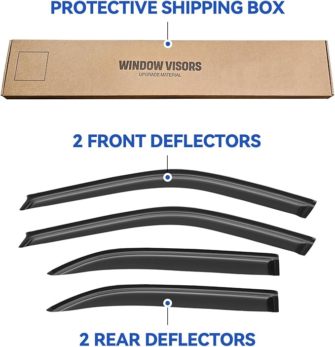 Window Visors Rain Guards Shield