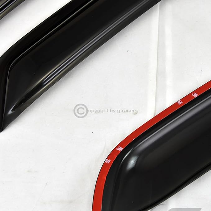 4pcs Front Rear Window Deflector Sun/Rain/Wind Guards Smoke Window Visors 07-13