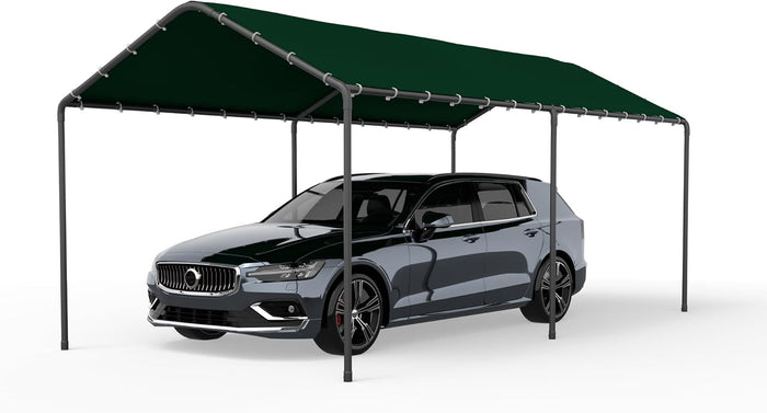 Carport, 10‘ x 20’ Heavy Duty Portable Garage All-Season Car Canopy w/Removable