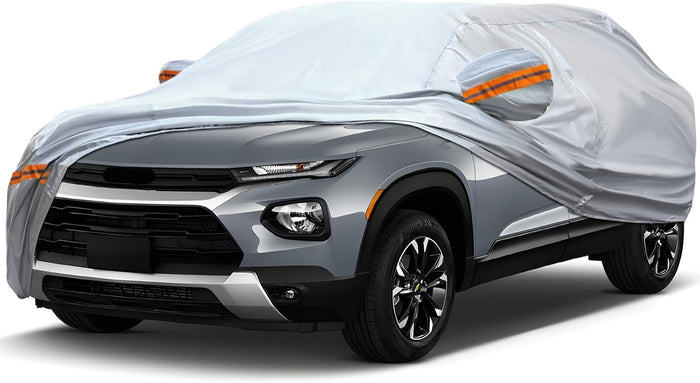 KEYOOG Fit for 164"-178" Length SUVs, 6-Layer Full Car Cover is All-Weather