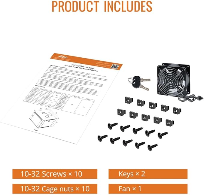 Tecmojo 9U Wall Mount Rack Network Cabinet