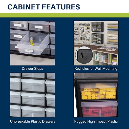 Akro-Mils 24-Drawer Plastic Drawer Storage Cabinet