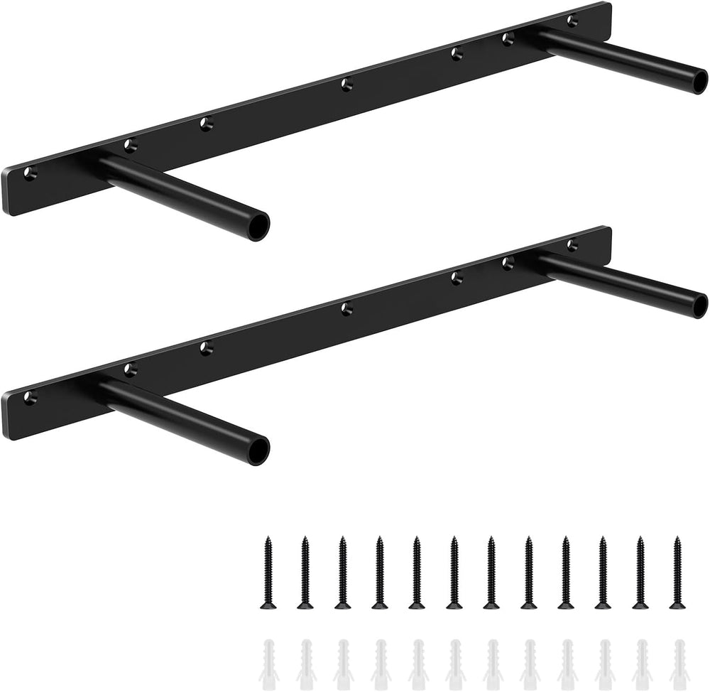 2pcs Floating Shelf Bracket, 22" Heavy Duty Hidden Shelf Brackets Hardwa...