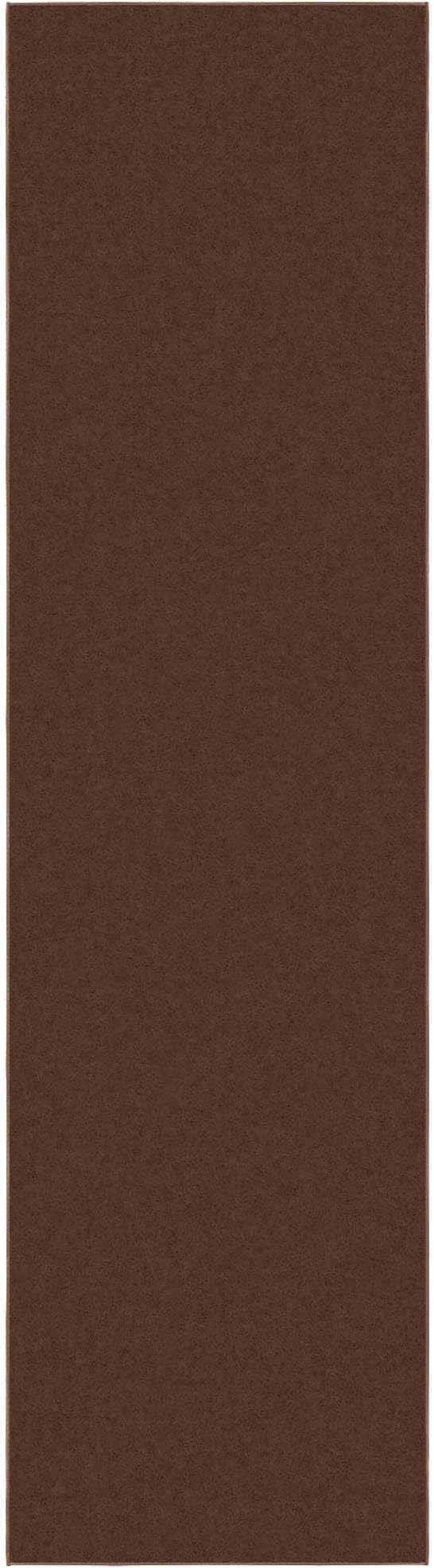 Ottomanson Hallway Runner Rug 2'7" x 9'10" Non Slip Solid A...