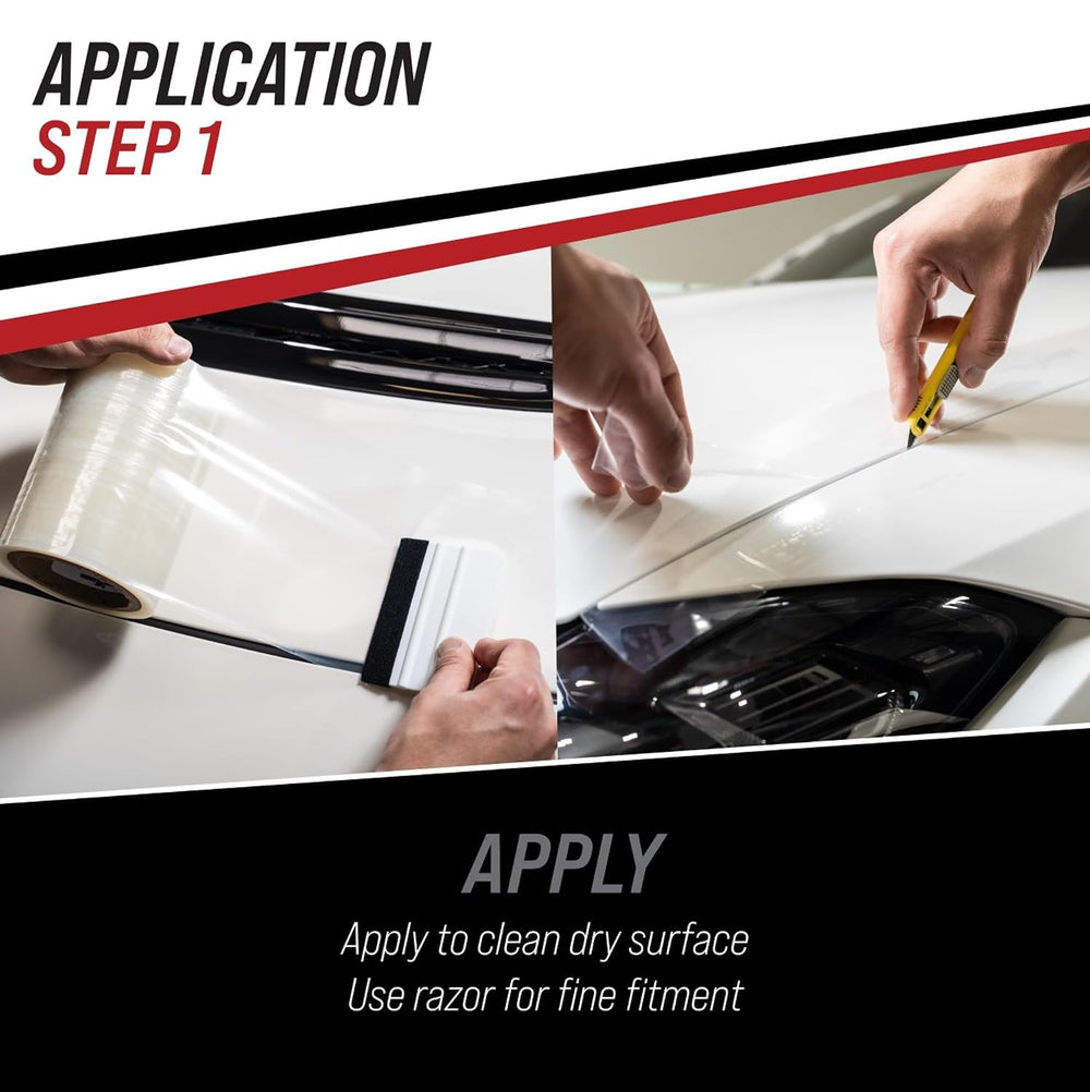 TRACK ARMOUR® 6" x 100' - Temporary Paint Protection Film for Car, T...