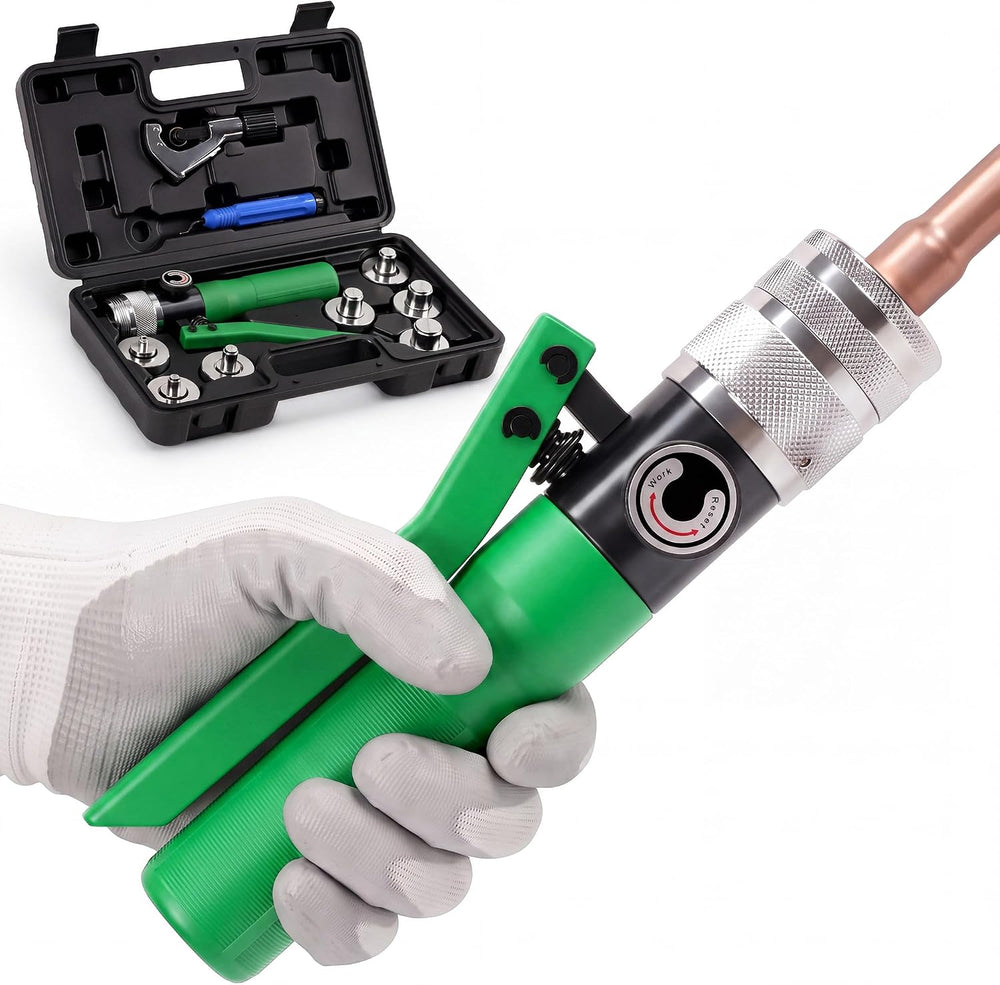 HVAC Hydraulic Swaging Tool Kit & Tube Expander, 3/8" to 1-1/8" OD