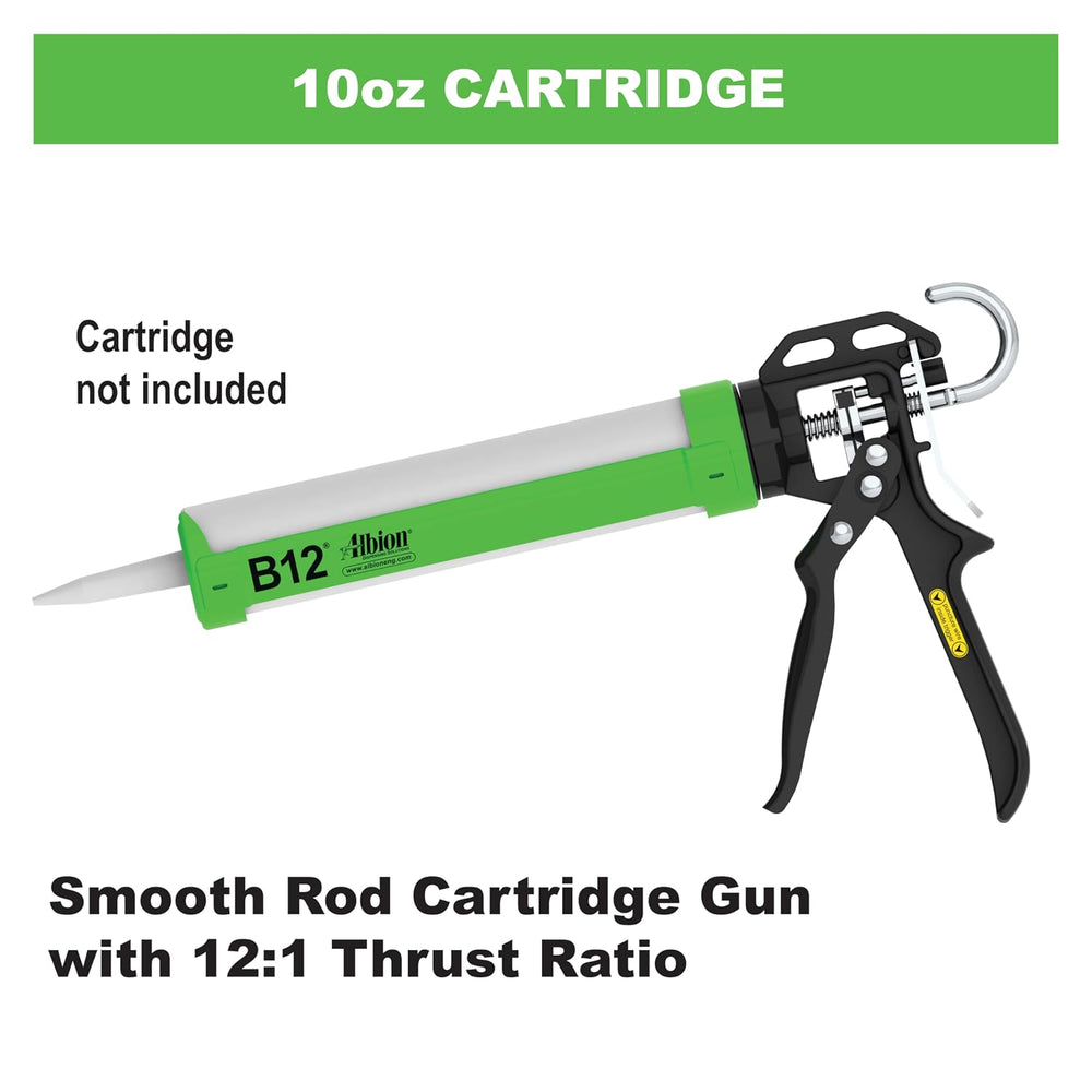 Albion Engineering Company B12 B-Line Manual Cartridge Caulking Gun, 1/10 Gal...