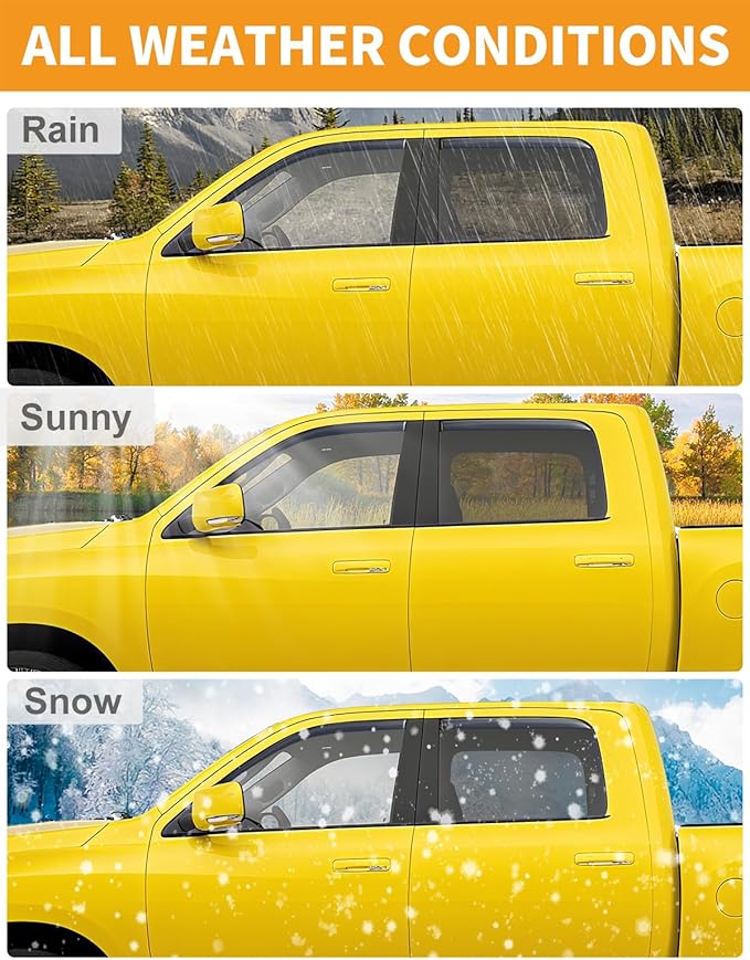 in-Channel Window Rain Guards Fit