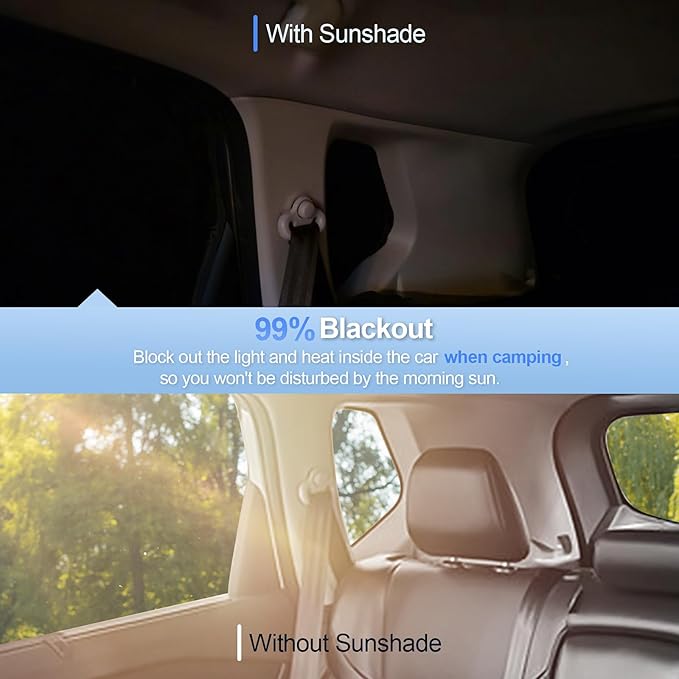 8pcs Car Window Shades for Subaru Outback Wagon 2015-2019 Accessories,