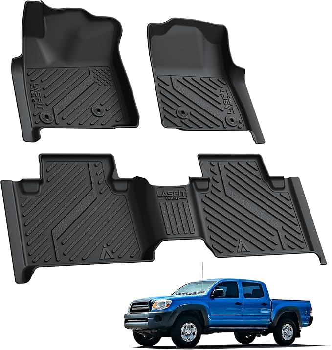 LASFIT Floor Mats for Toyota Tacoma 2005-2011 Access Cab All Weather Custom Fit