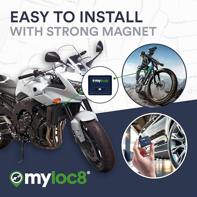 GPS Tracker for Vehicles with Magnet – 4G LTE Real-Time Location Device with App