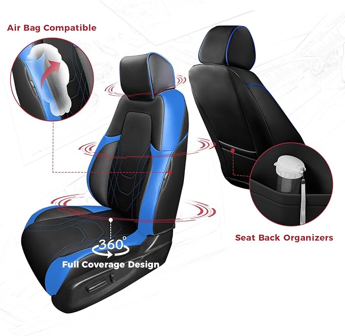 FREESOO CRV Seat Covers Full Set,