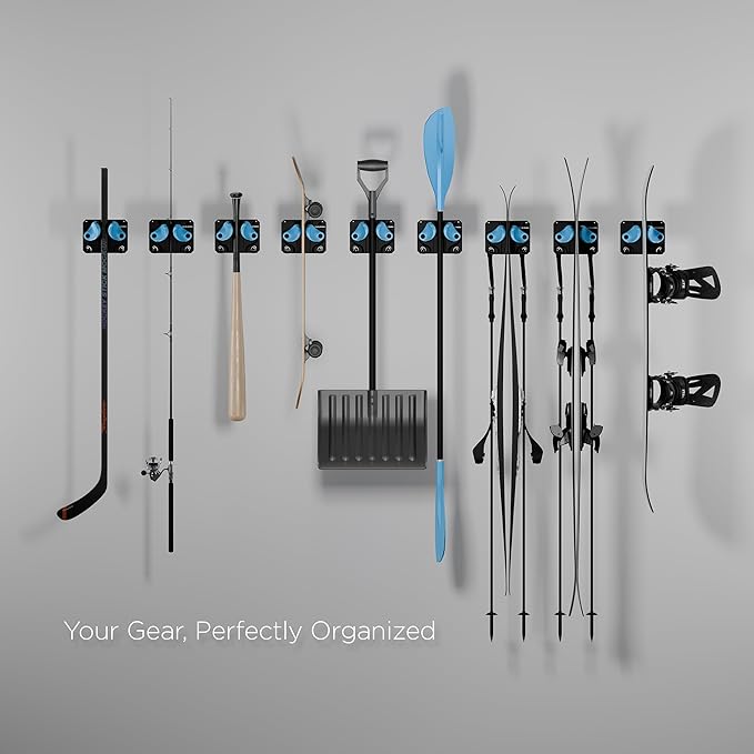 Ultimate Ski & Snowboard Wall Rack | Secure, Non-Slip Storage | Fits Any