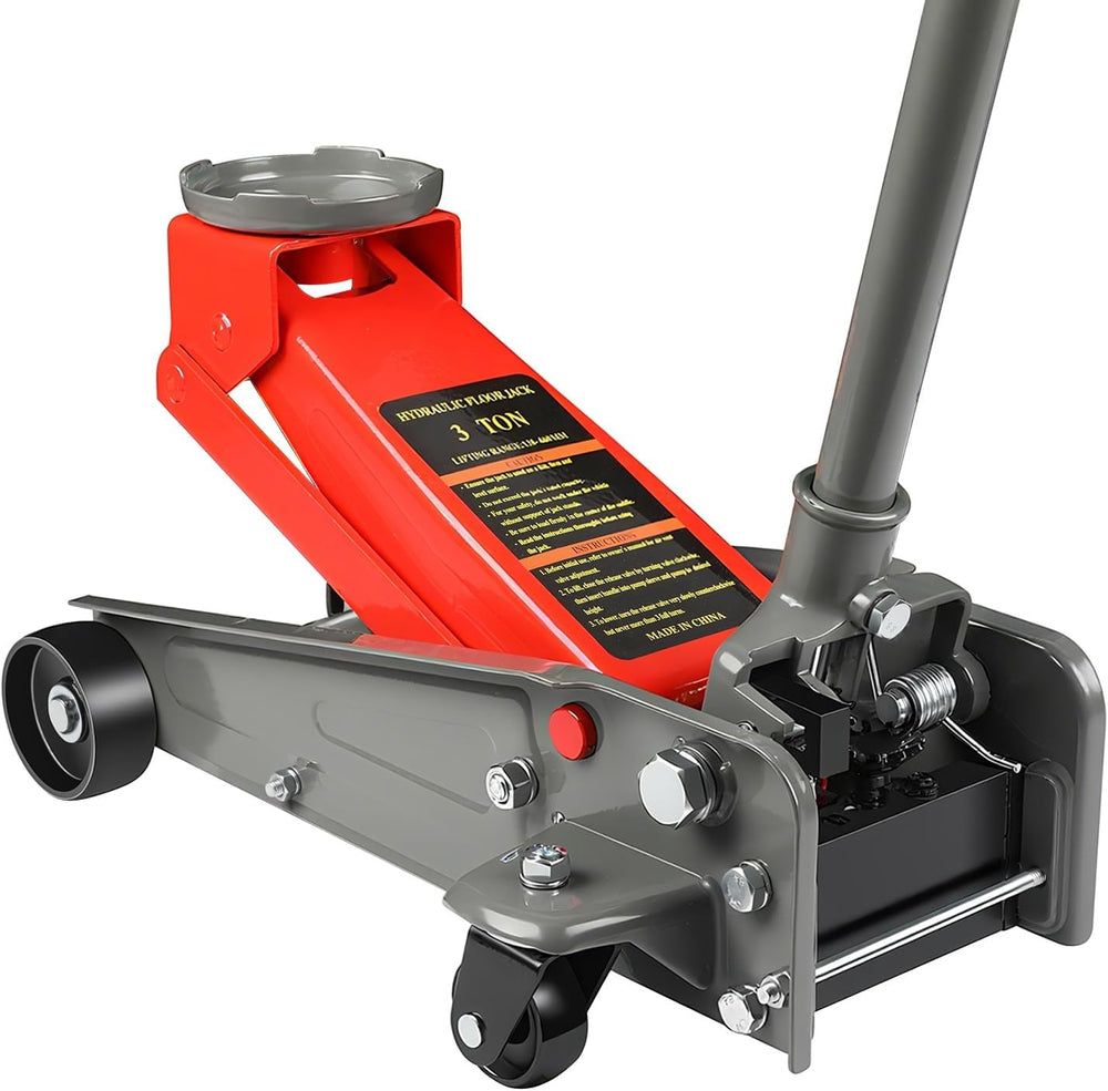3 Ton Floor Jack, 6600 LBS Heavy Duty Hydraulic Floor Jack, Lift Range:5.31&#...