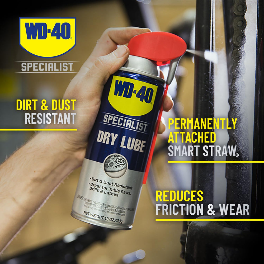 WD-40 Specialist Dry Lube with Smart Straw, Lubricant for Corrosion Protectio...