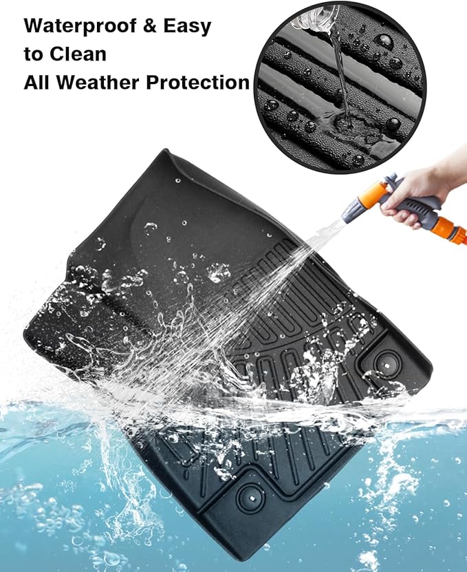 Powerty Floor Mats for 2022-2025 Kia EV6 Accessories All Weather Floor Liner 3D