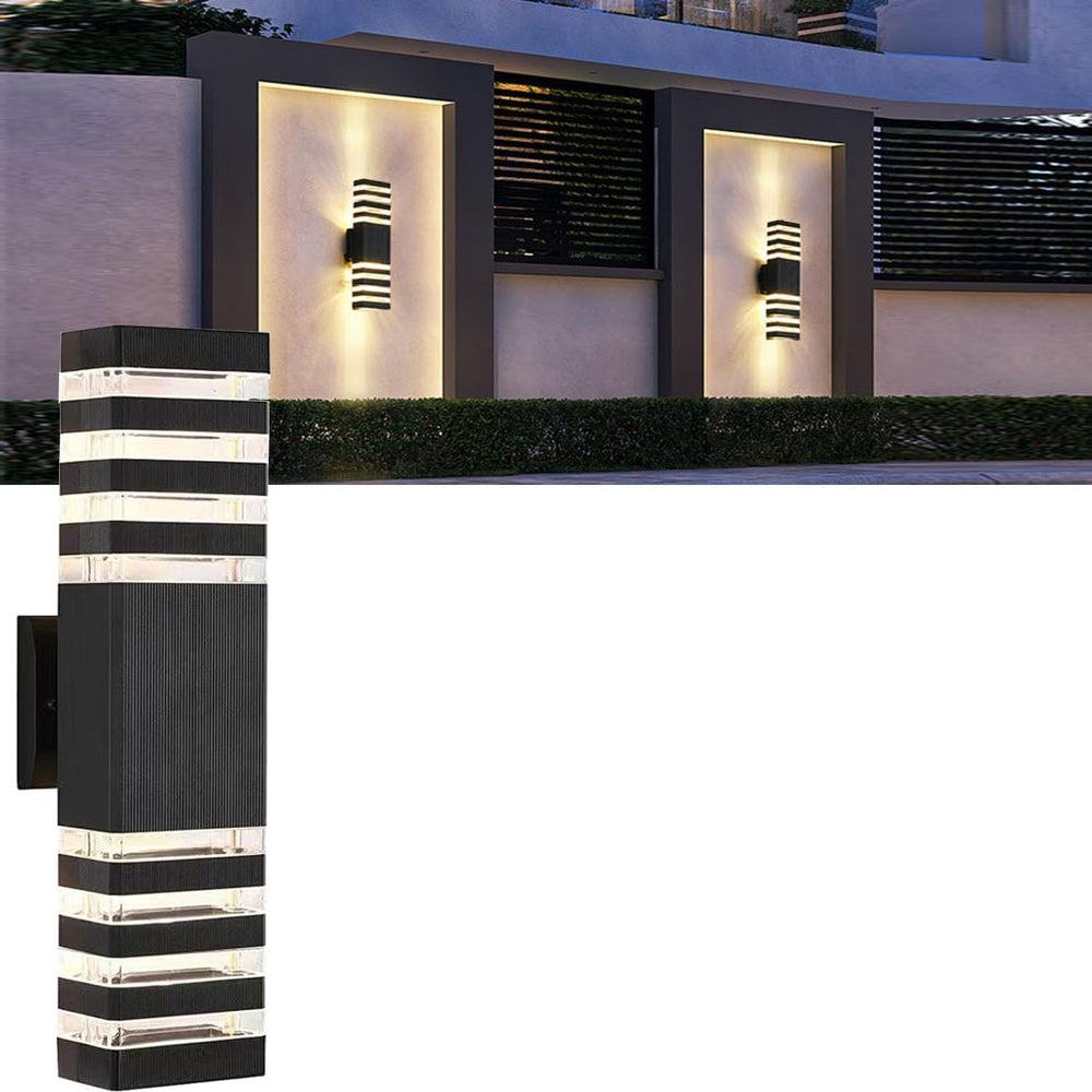 18inch LED Square Up & Down Wall Lights, 24W Outdoor Wall Light 4000K Day...