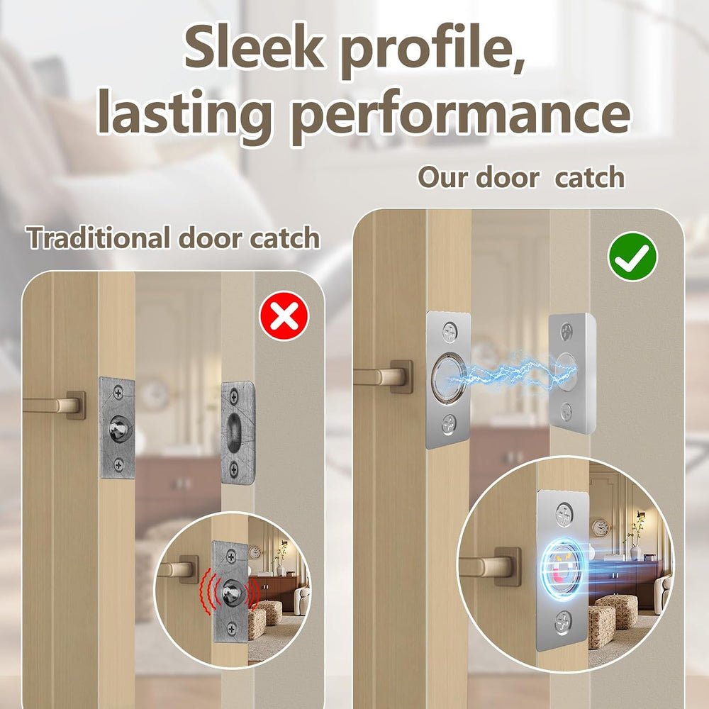 Tonitrui Upgraded Strong Magnetic Door Catch, Replacement for Traditional Doo...