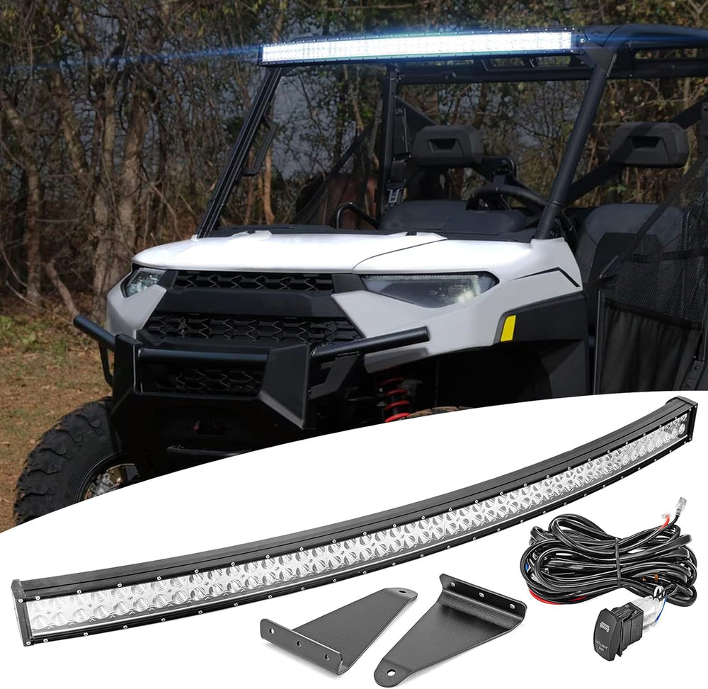 Wsays 50" 288W Light Bar Kit Fit for Polaris Ranger 1000 900 570 Fullsize