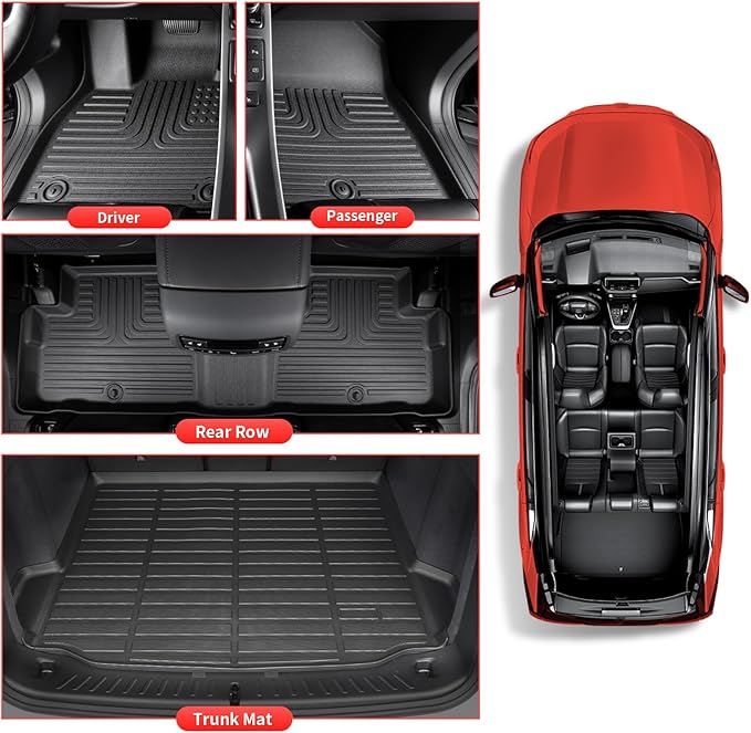 Wayhigh-All Weather Floor Mats & Cargo Liner Set