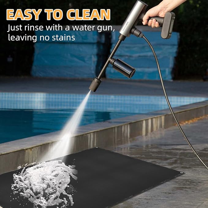 Under Grill Mat for Outdoor Grilling, 70 x 48 inches Double-Sided Fireproof