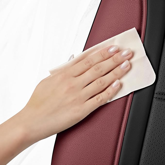 Road Comforts Leather Seat Covers, Breathable Car Seat Covers Front Seat