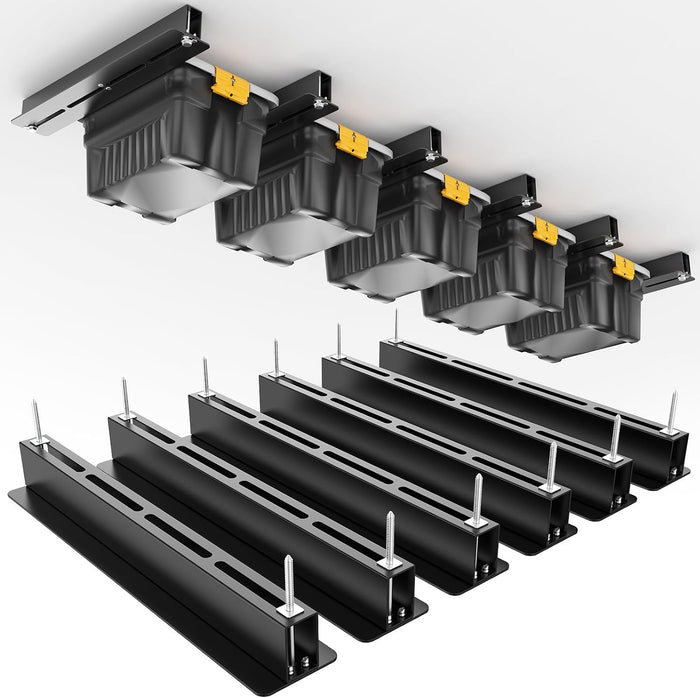 Overhead Garage Storage Rack, Heavy Duty Ceiling Storage Rack, Powder Coated (6 PCS)