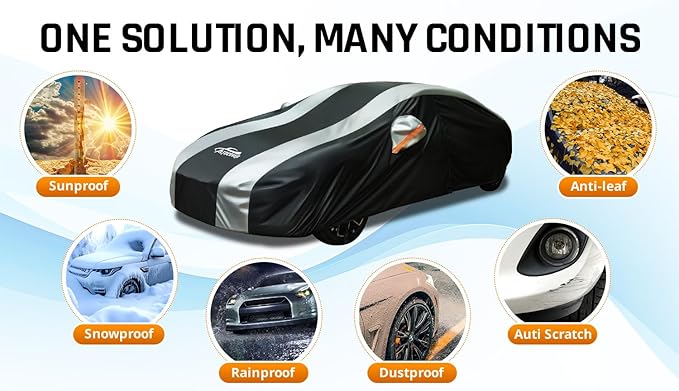 Large Car Covers Waterproof for All Weather Protection
