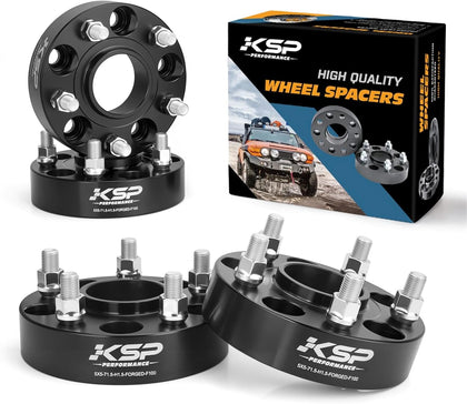 KSP 5x5 Wheel Spacers for Grand Cherokee 2011-2025, 1.5inch 5x127mm Hubcentric Spacer fit Wrangler JL/JLU 2018-2025, 38mm Thick Spacer with 71.5mm Hub bore M14x1.5 Stud Work On Gladiator