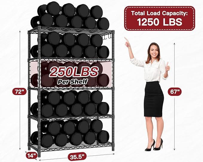 PrimeZone Wire Metal Storage Shelves