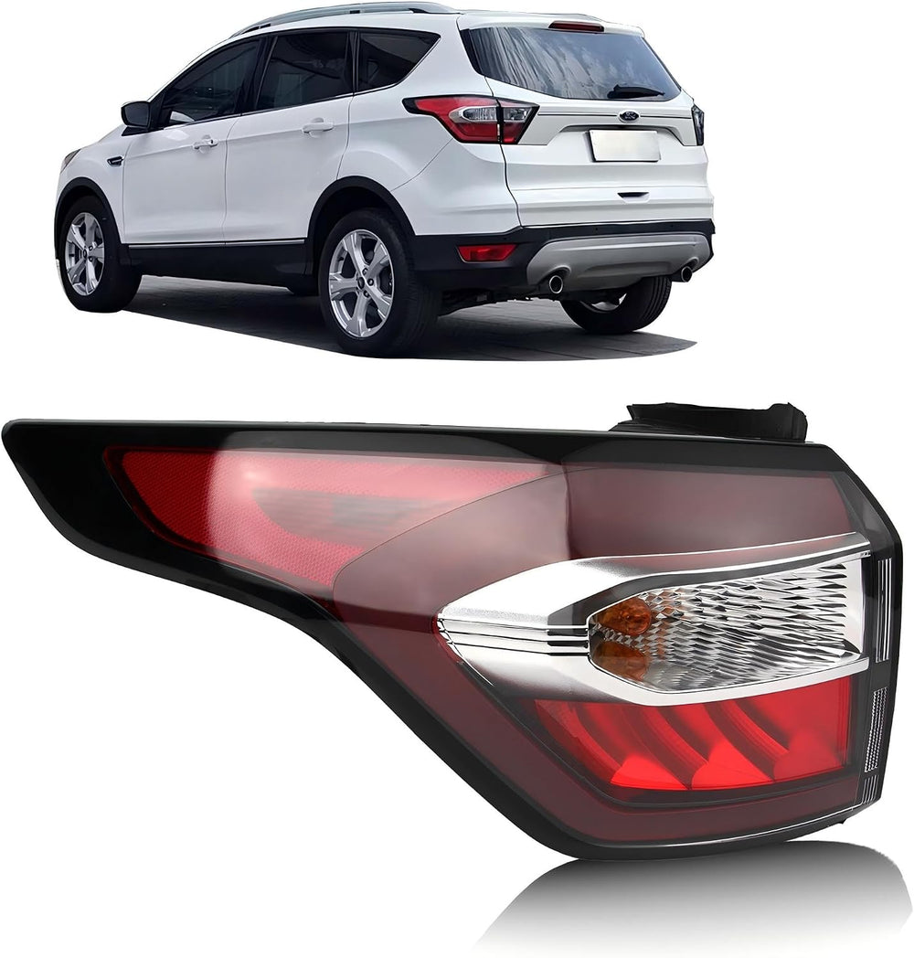 Tail Light Compatible with 2017 2018 Ford Escape S SE SEL Titanium Left | Rea...