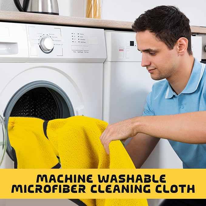 Tallew 50 Pcs Microfiber Towels 16 Inch x 16 Inch Microfiber Cloth Car Drying