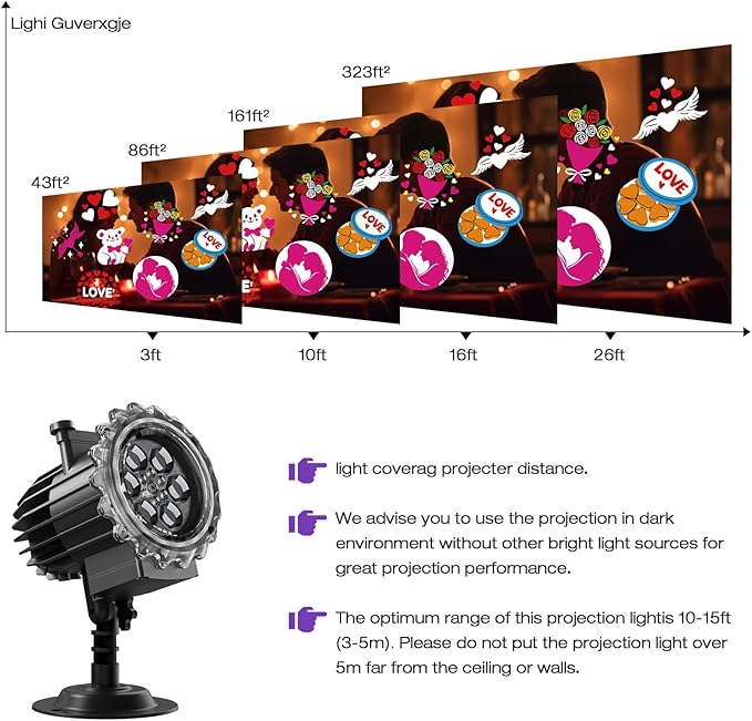 Christmas and Halloween Projector Lights Outdoor Holiday Decoration for Chris...