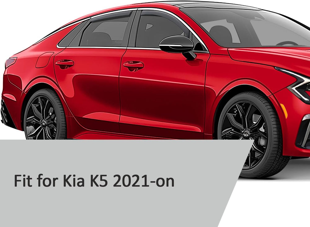 Voron Glass in-Channel Extra Durable Rain Guards for Kia K-5/K5 2021-2026, Wi...