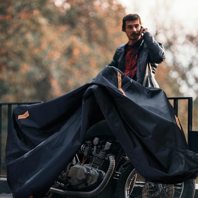 Waterproof Motorcycle Cover Outdoor, Motorbike Scooter Moped Rain Dust